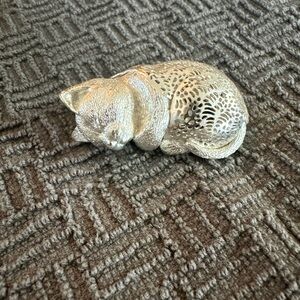 Christofle Silver Plated Kitten